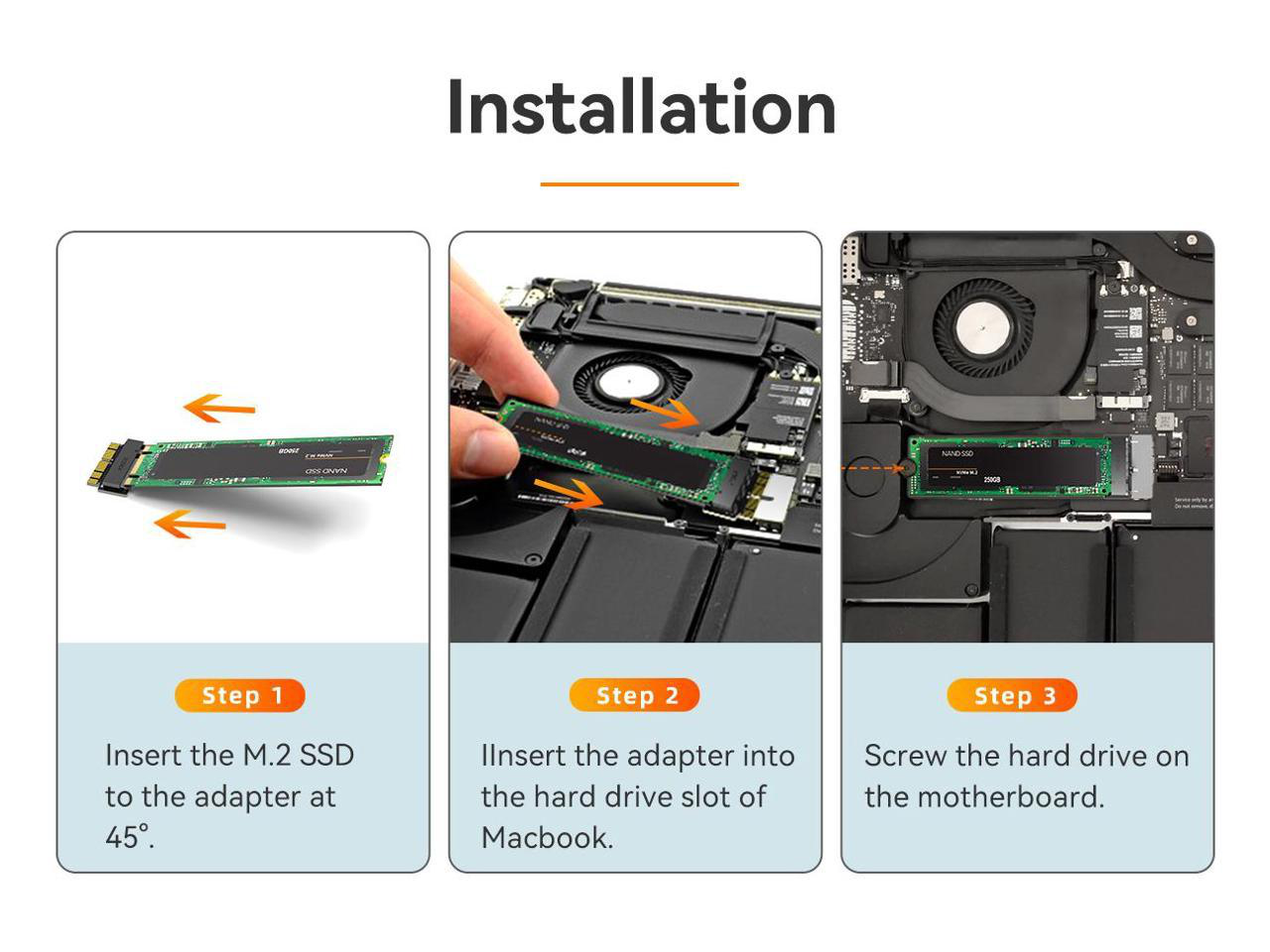 M.2 NVME SSD to Apple SSD Convert Adapter KT079 M.2 NVME SSD to Apple SSD Convert Adapter KT079